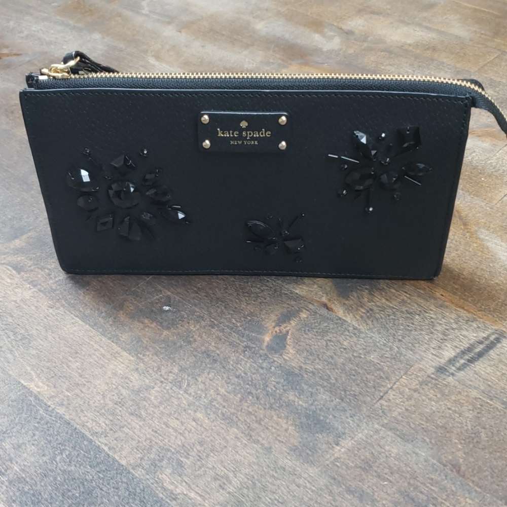 Nwt Kate spade cluch black